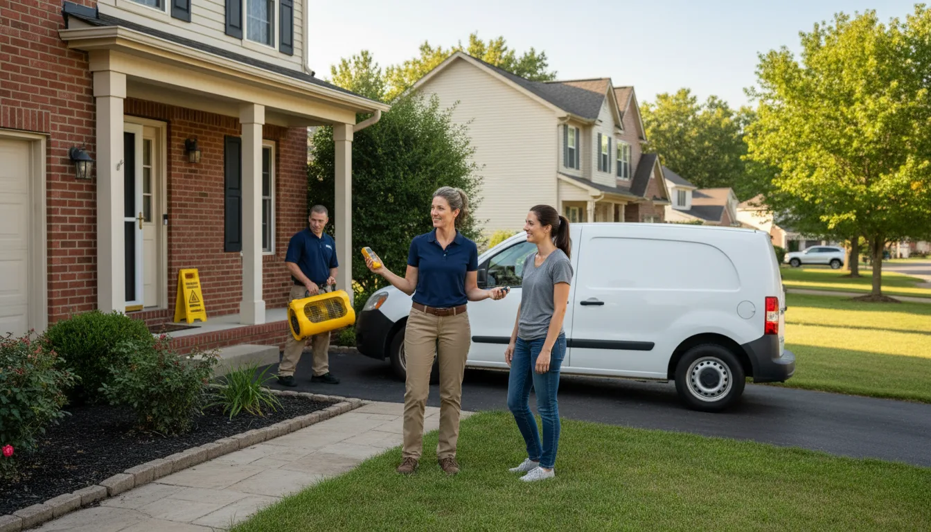 Residential water damage restoration in Clayton, MI